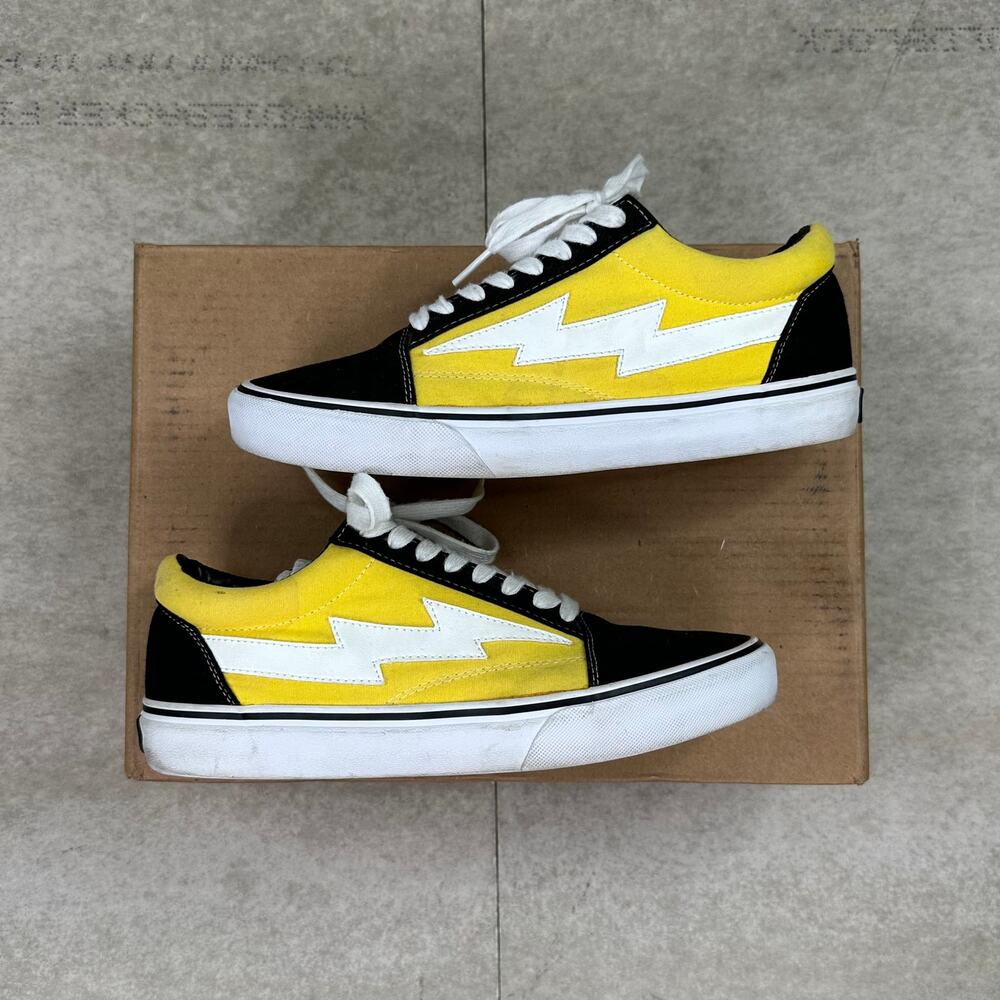 Vintage Y2K Revenge Storm Shoes Mens 10 Yellow Black Australia Exclusive Low Top - Picture 2 of 8